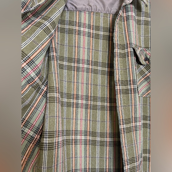 Vintage Sears Roebuck And Co Wool Blend Flannel Button Shirt Size Large Tall - Picture 12 of 13